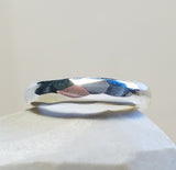 Sterling Silver Faceted Ring