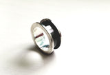 Men's Ring Sterling Silver Black