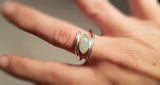 Opal Marquise Cut, Sterling Silver Ring, Natural Opal Ring, Modern